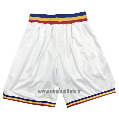 Short Golden State Warriors Hardwood Classics 2019-20 Blanc
